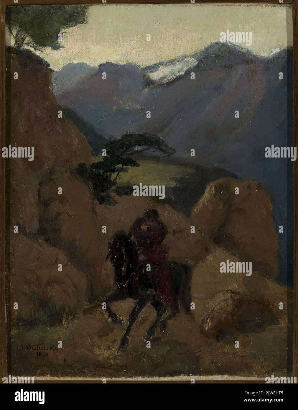 Abduktionsszene. Owidzki, Jan (1852-1913), Maler Stockfoto