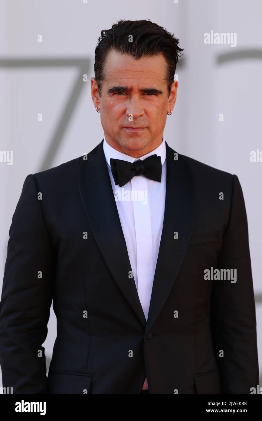 Italien, Lido di Venezia, 05. September 2022 2022 : Colin Farrell nimmt am 05. September 79. in Venedig, Italien, an den roten Teppichen der „Banshees of inisherin“ Teil. Foto © Ottavia Da Re/Sintesi/Alamy Live News Stockfoto