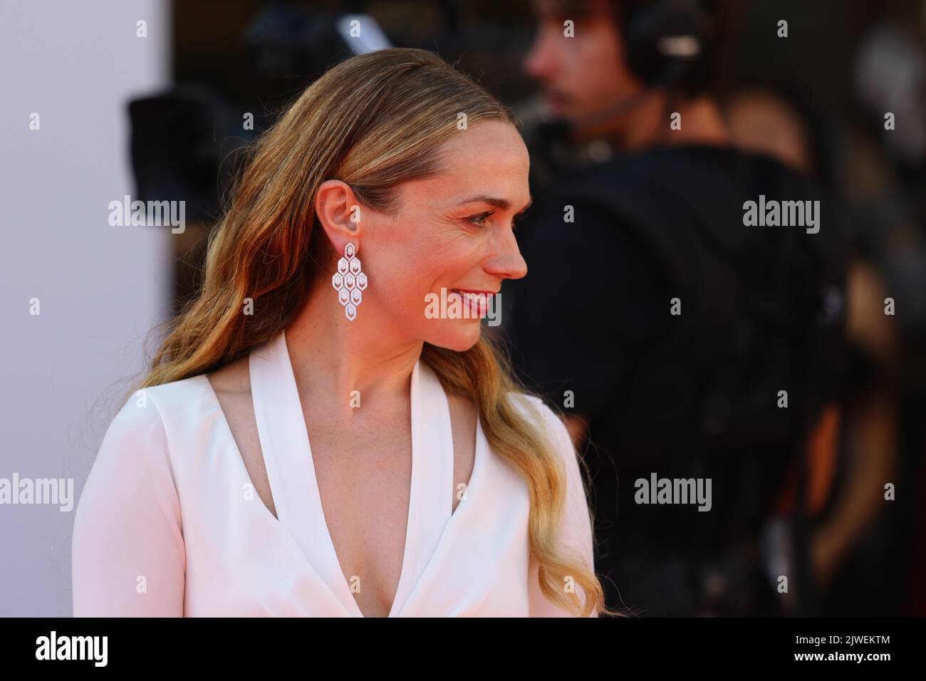 Italien, Lido di Venezia, 05. September 2022 : Kerry Condon nimmt am roten Teppich der Banshees of Inisherin beim Internationalen Filmfestival Venedig 79. am 05. September 2022 in Venedig, Italien, Teil. Foto © Ottavia Da Re/Sintesi/Alamy Live News Stockfoto