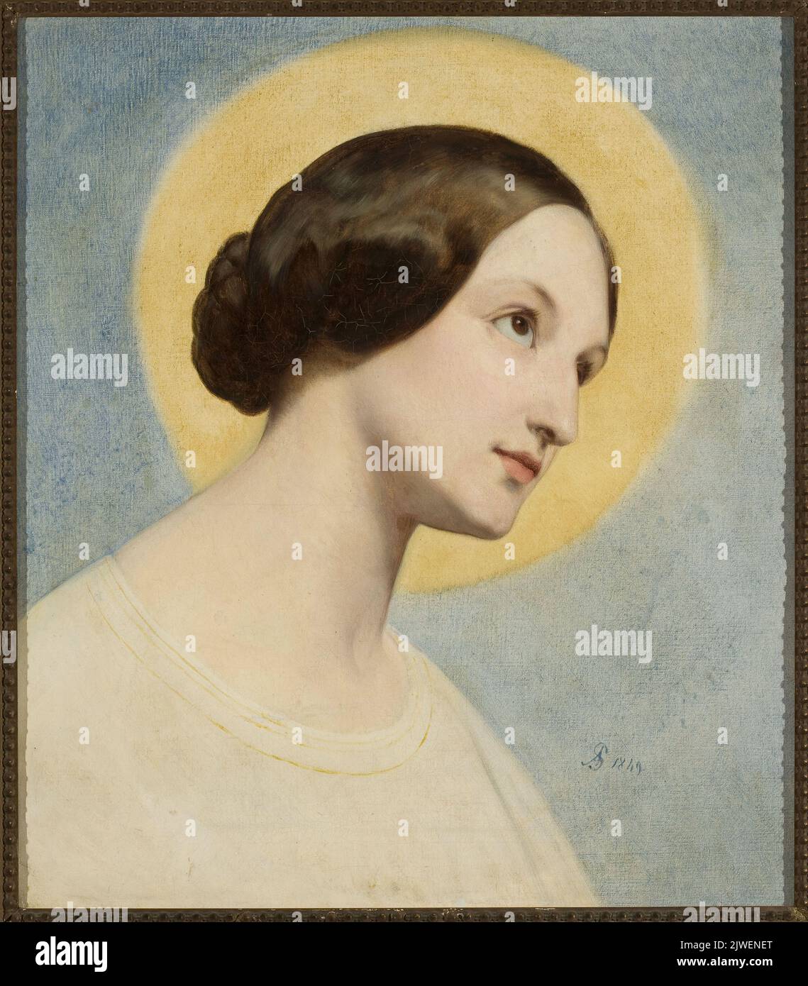 Porträt von Eliza Krasińska. Scheffer, Ary (1795-1858), Maler Stockfoto