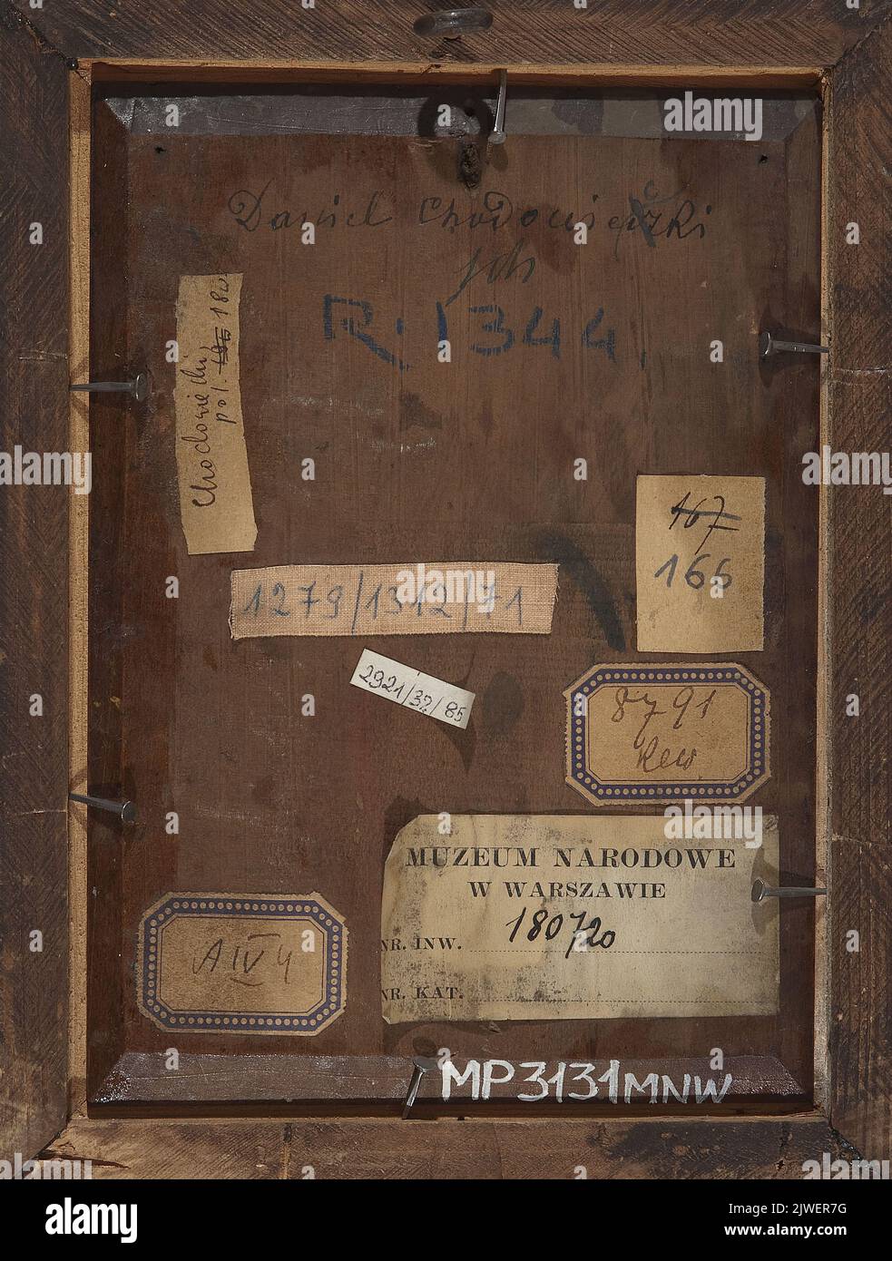 Porträt von Daniel Chodowiecki (1726–1801). Chodowiecki, Daniel (1726-1801) Stockfoto