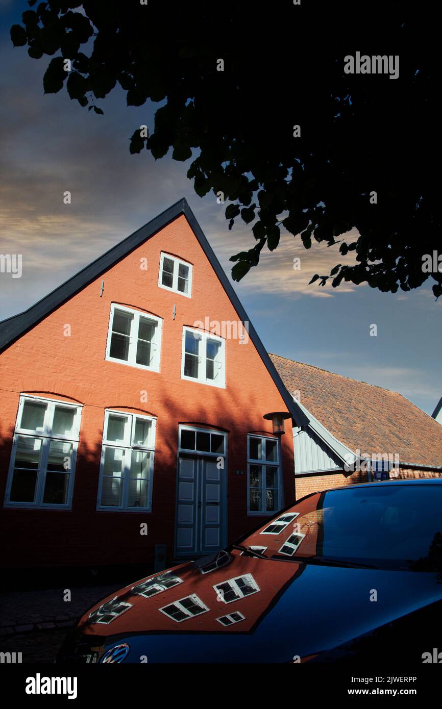 Olld Haus in den Straßen von Tønder jytland in Dänemark Stockfoto