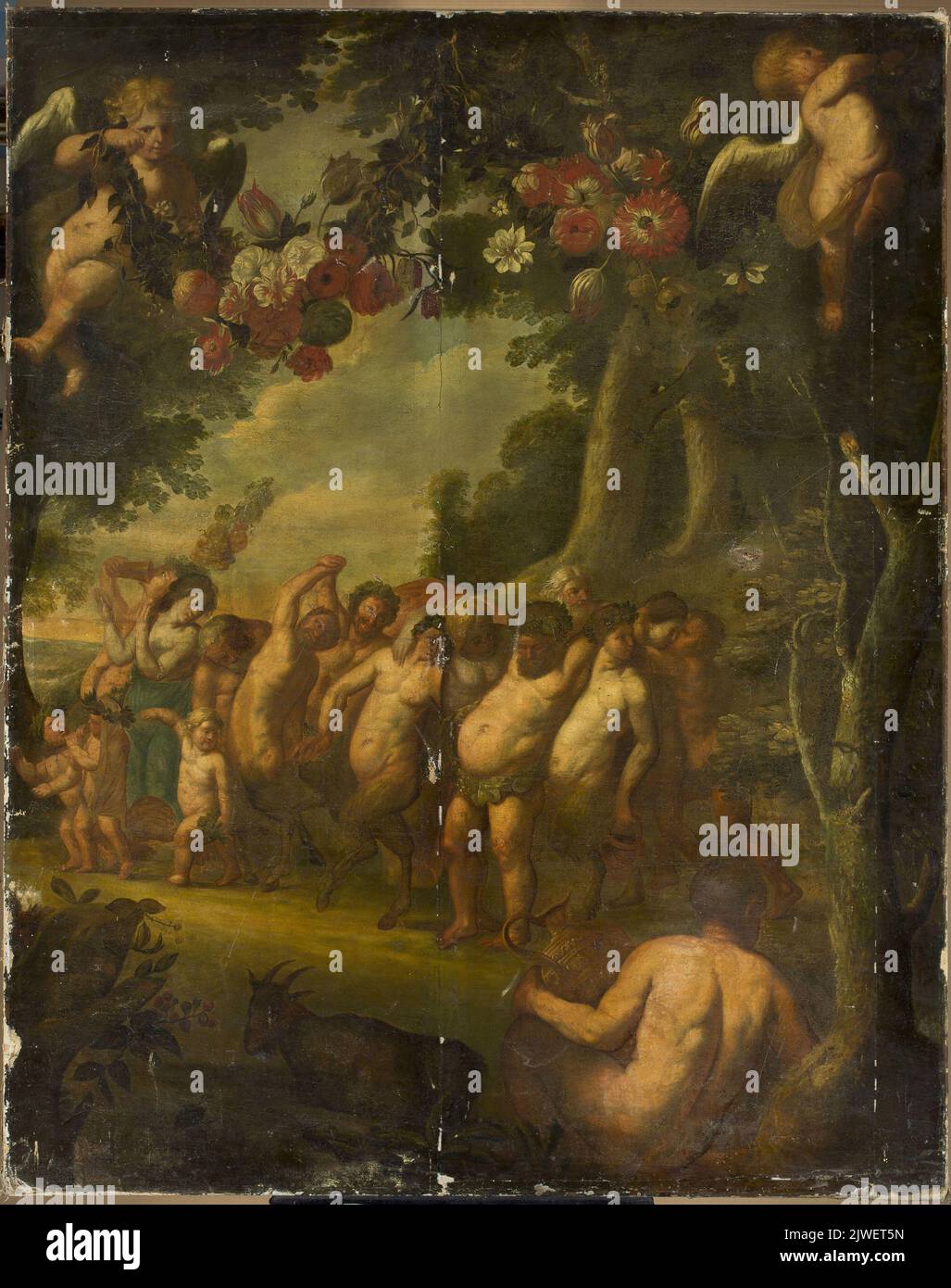 Prozession von Bacchus. Jordaens, Jacob I. (1593-1678), Maler Stockfoto
