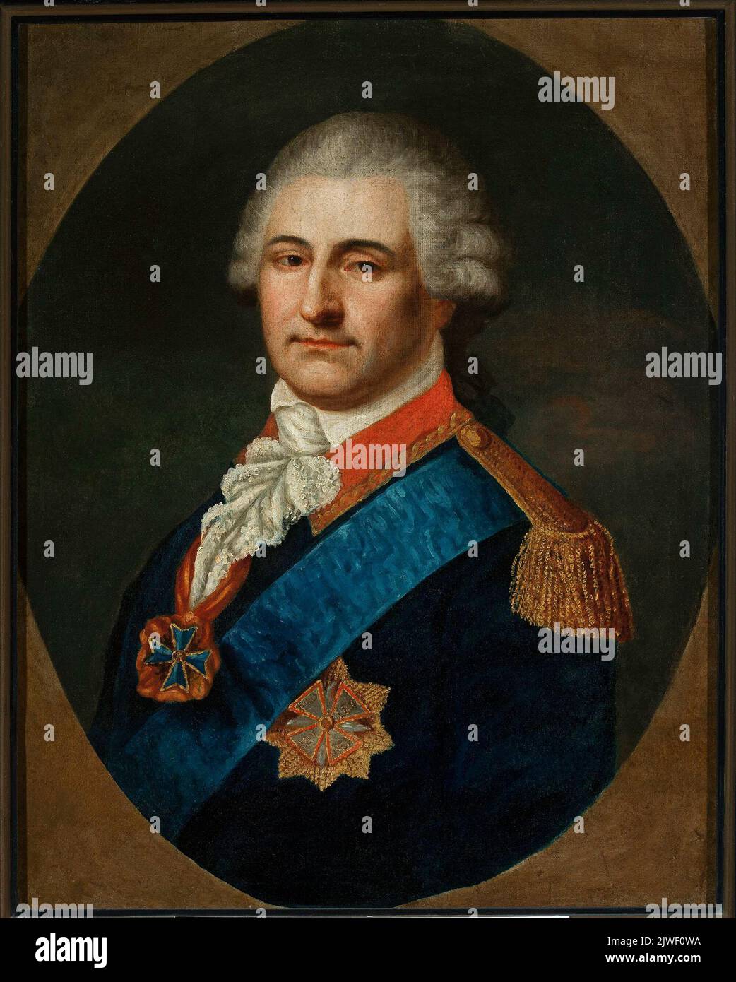 Porträt von Stanisław August Poniatowski in der Uniform des Generals