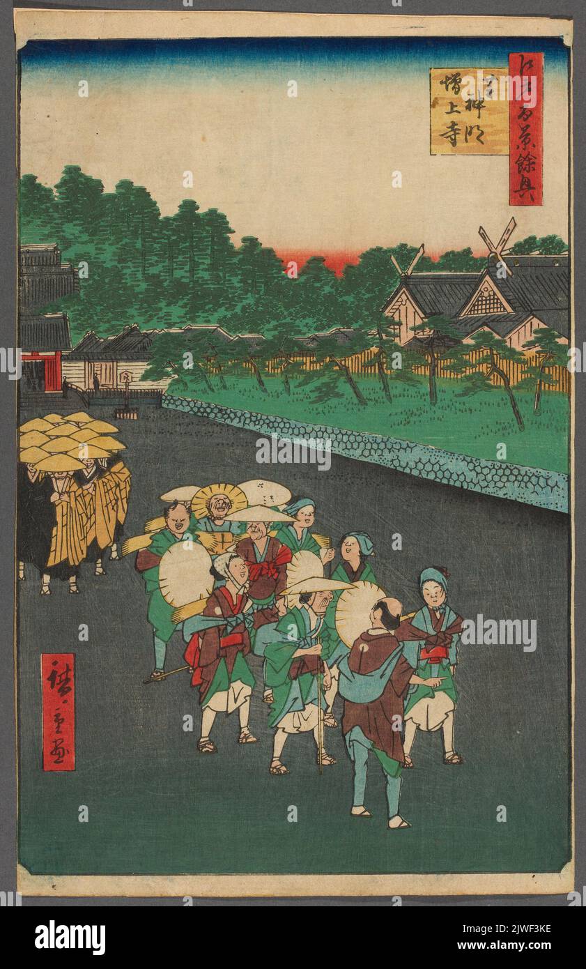 Der ShinmeiSchrein und das ZojojiKloster (Shiba Shinmei Zojoji); aus