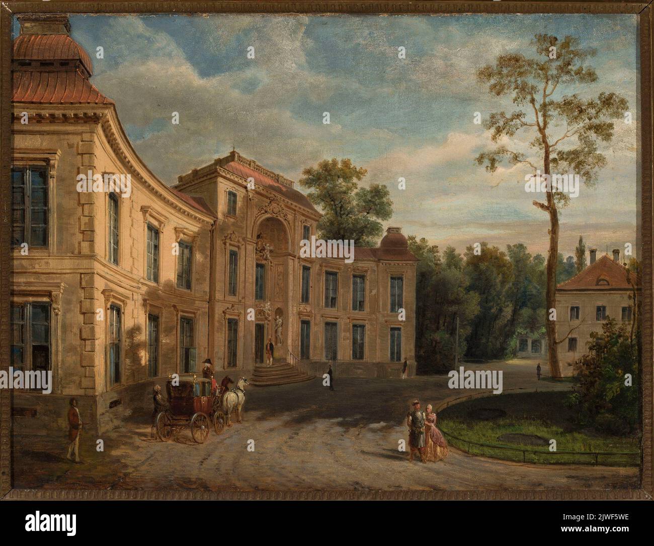 Myślewicki-Palast in Łazienki. Zaleski, Marcin (1796-1877), Maler Stockfoto