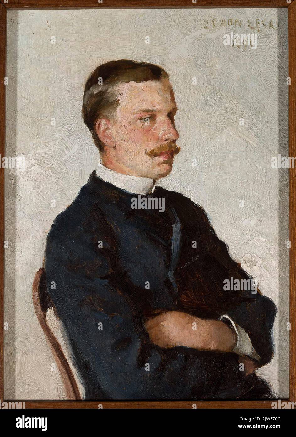 Porträt eines Mannes. Łęski, Zenon (1864-1927), Maler Stockfoto