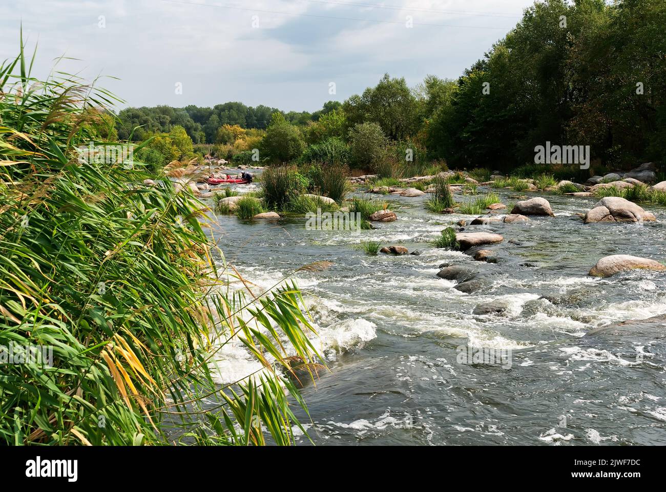 Erstaunliche Granit Buky Canyon Tscherkasy Region, Ukraine Stockfoto