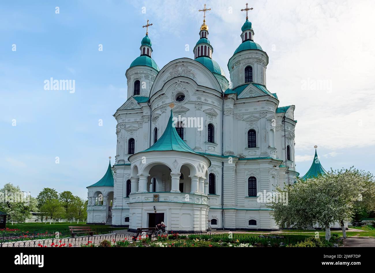 Die Geburtskirche der Heiligen Jungfrau in Kozelets, Ukraine Stockfoto