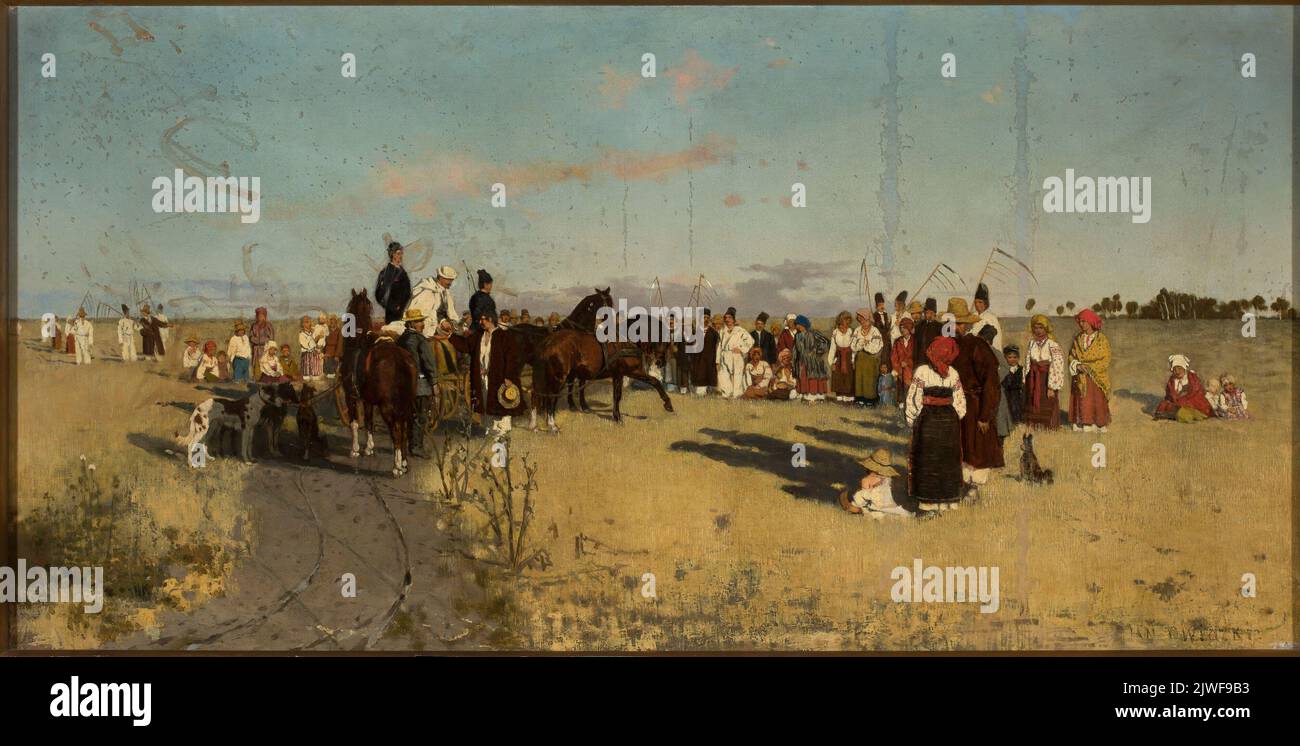 Im Feld. Owidzki, Jan (1852-1913), Maler Stockfoto