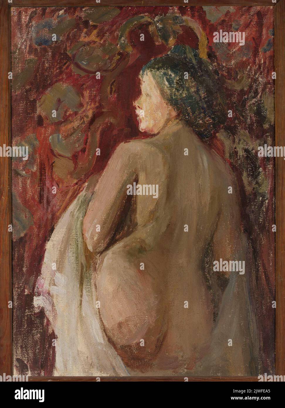 Studie einer Frau. Ciągliński, Jan (1858-1913), Maler Stockfoto