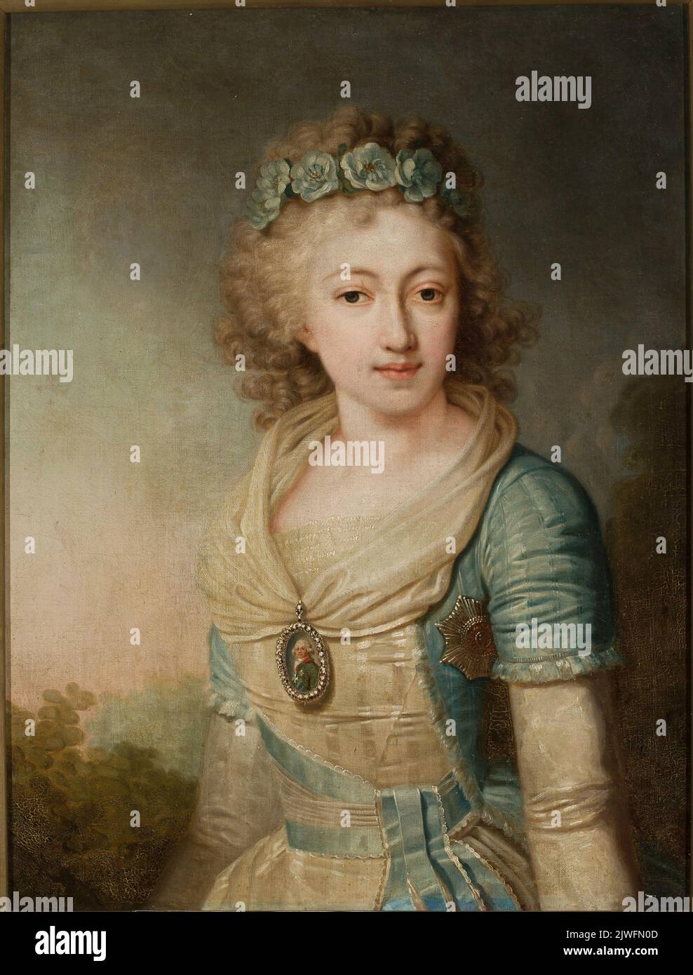 Porträt der Tochter von Paul I. – Helena. Borowikowski, Wladimir (1757-1825), Maler Stockfoto