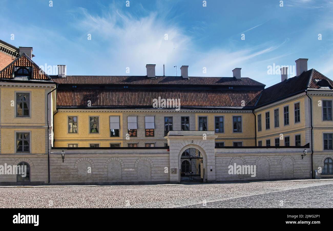 Stockholm wurde auf 14 Inseln und 57 Brücken erbaut und ist eine der schönsten Städte Skandinaviens, voller historischer und architektonischer Schätze (2) Stockfoto