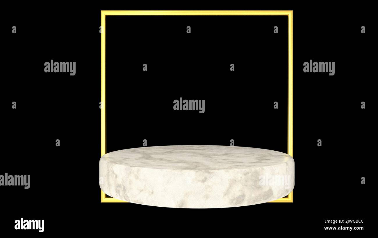 3D-Marmor-Podium Stockfoto