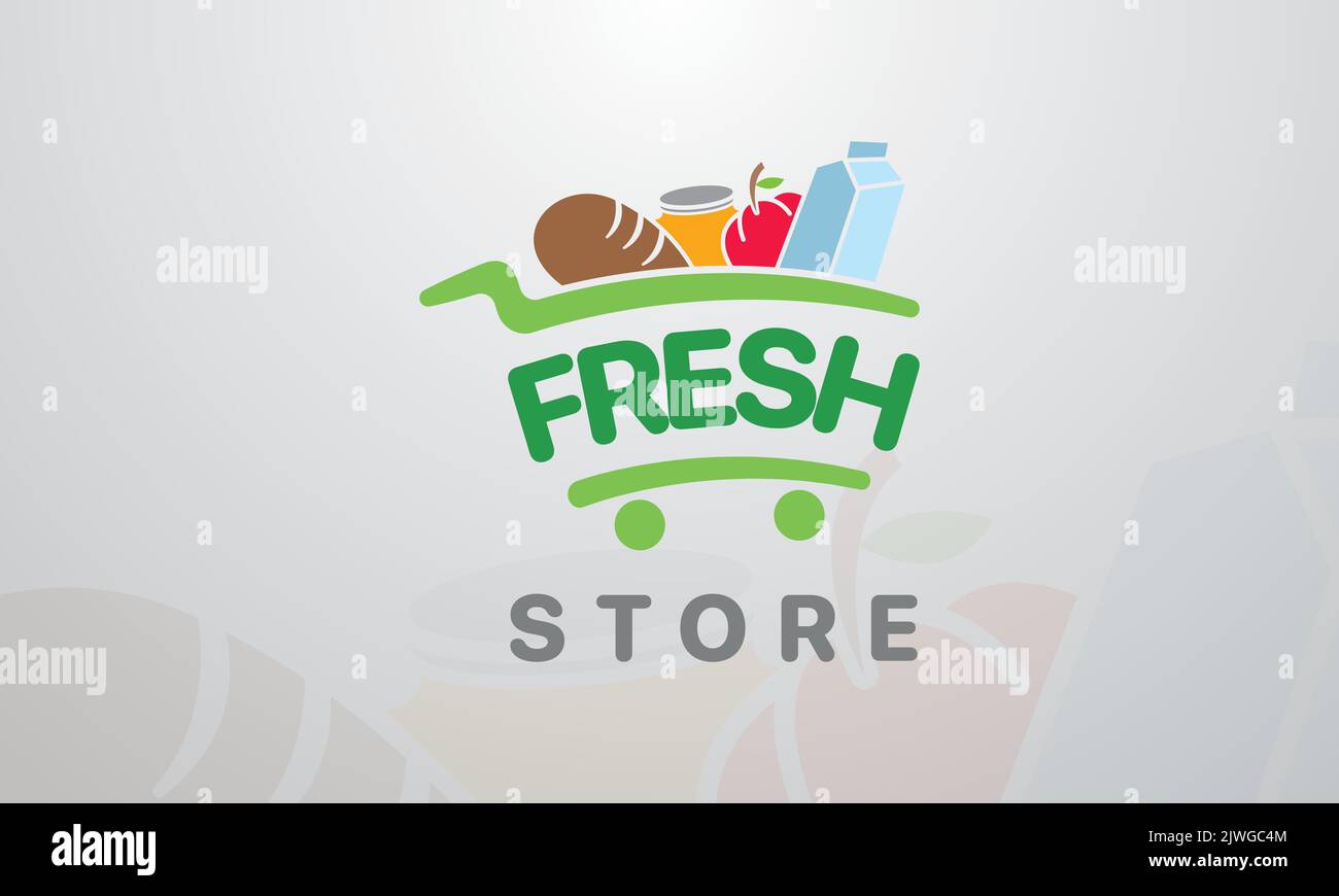 Bio-Produkte Unternehmen Logo Vorlage Stock Vektor