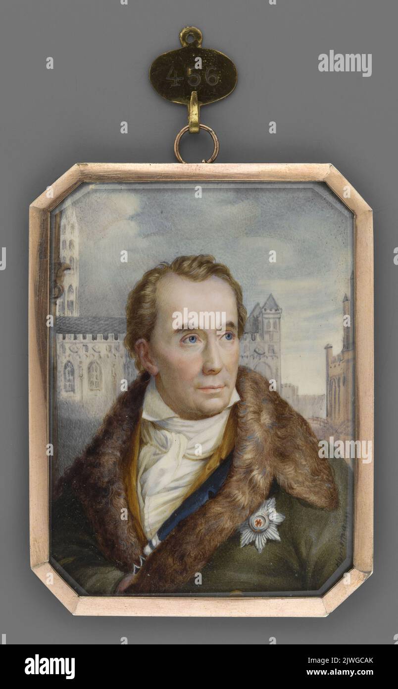Portret burmistrza von schon (Dania) prowincja Treupen (1773-1856). Hornemann, Christian (1765-1844), Maler Stockfoto