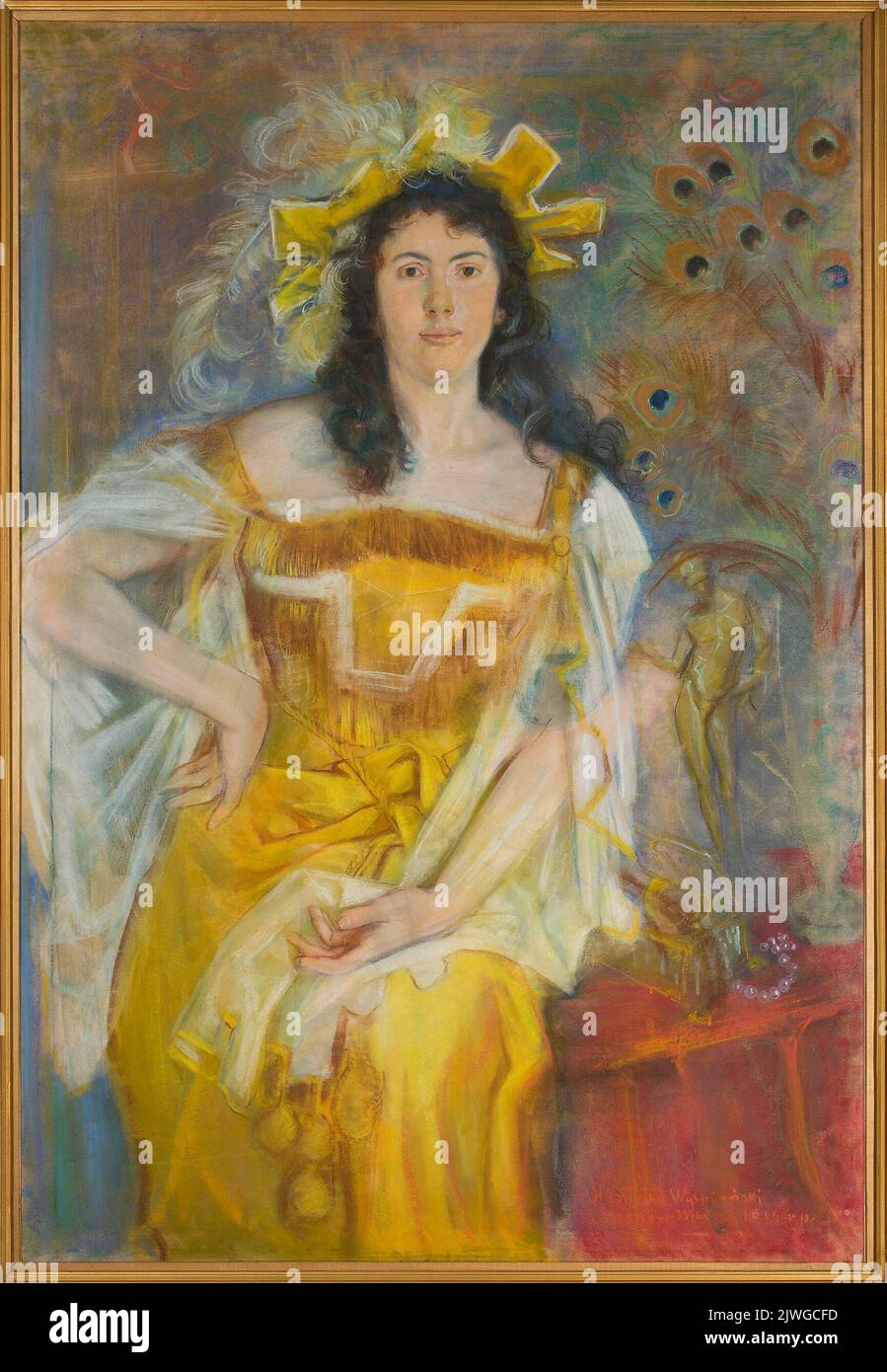 Porträt von Honorata Leszczyńska als Katherine in „die Zähmung der Spitzmaus“ von William Shakespeare. Wyspiański, Stanisław (1869-1907), Maler Stockfoto