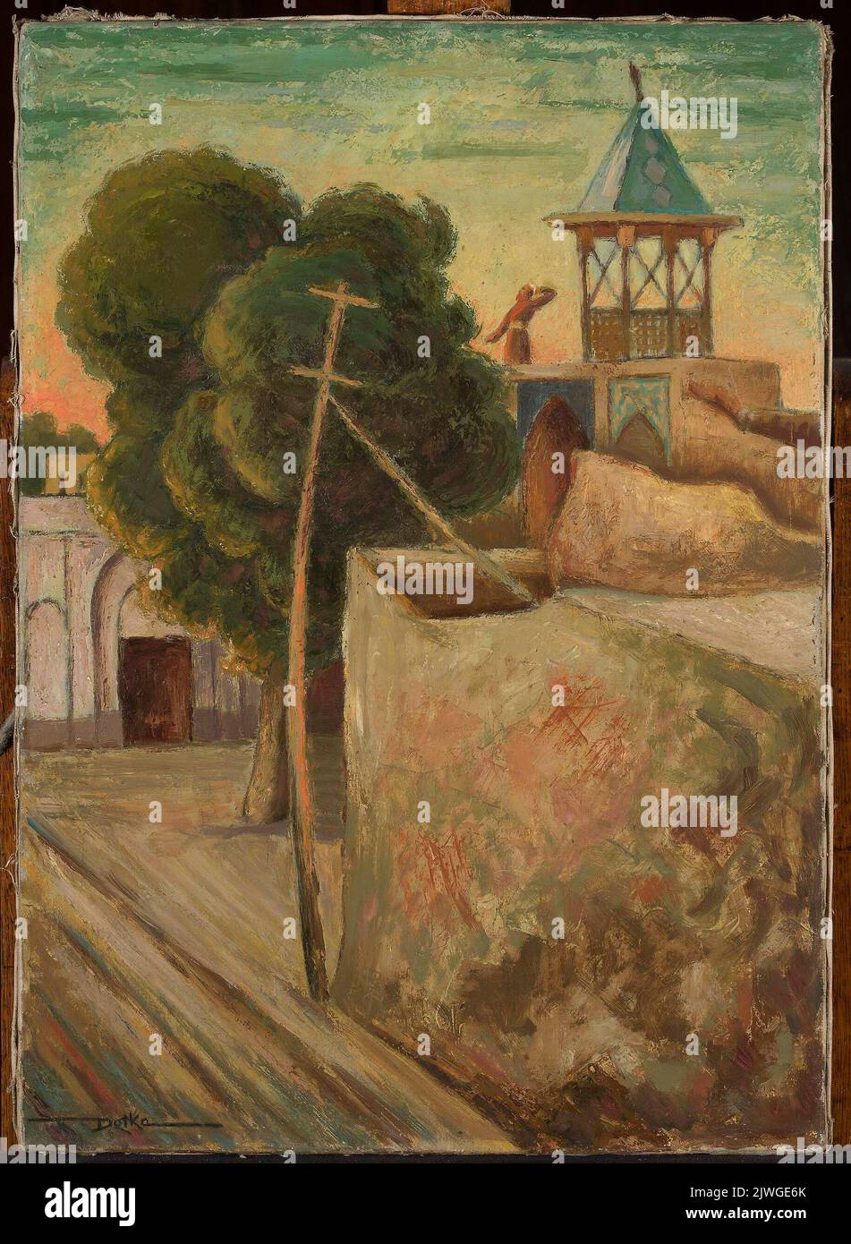 Fragment der Architektur. Detke, Wiktor (1899 - 1944), Malerin Stockfoto