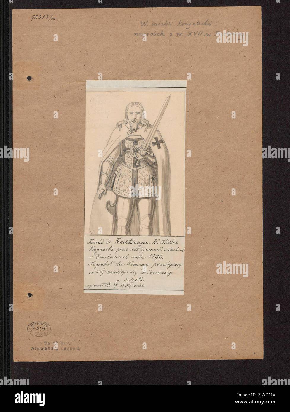 Der Großmeister des Deutschen Ordens Konrad II. Von Feuchtwangen aus