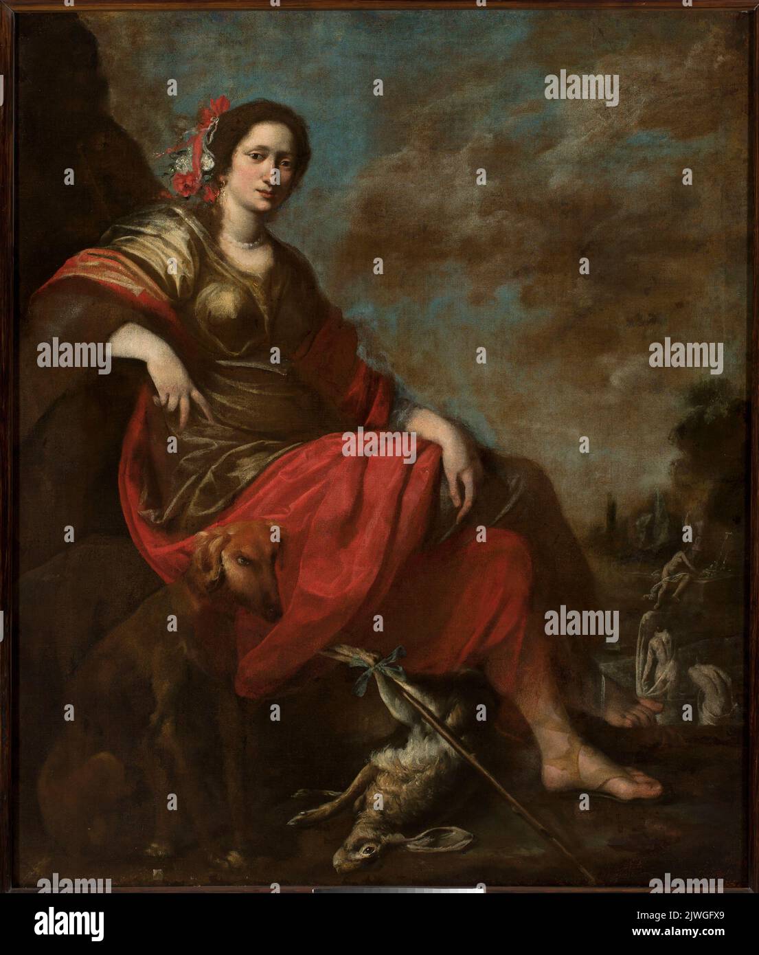 Diana, die Jägerin (ohne Rahmen). Malo, Vincent, ich (ca. 1595-1649), Maler Stockfoto