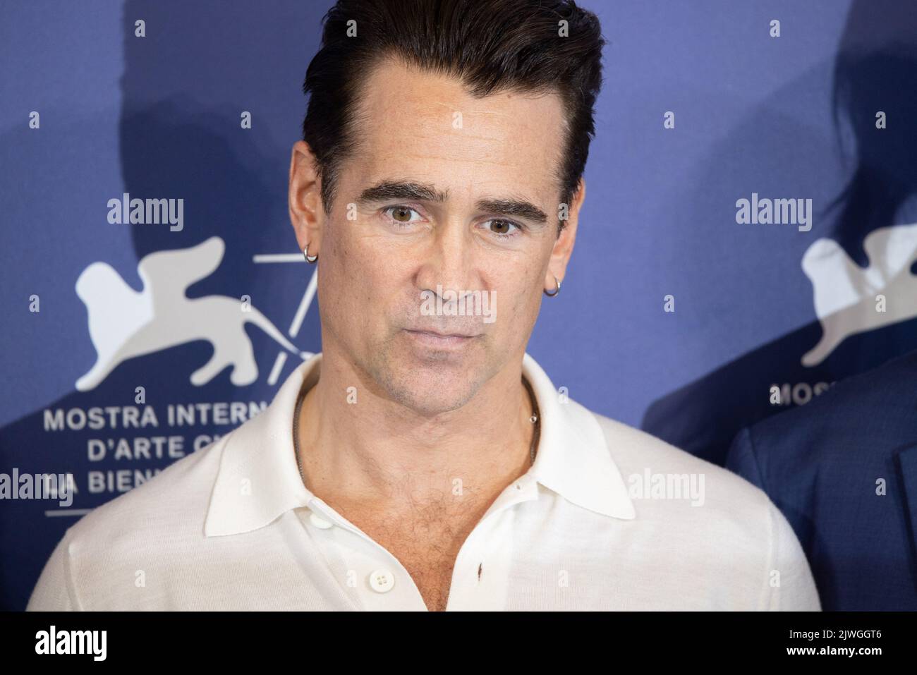 Lido Di Venezia, Italien. 05. September 2022. Colin Farrell nimmt am 05. September 2022 in Venedig, Italien, an der Fotoschau für die Banshees of Inisherin auf dem Internationalen Filmfestival von Venedig 79. Teil. © Foto: Cinzia Camela. Kredit: Unabhängige Fotoagentur/Alamy Live Nachrichten Stockfoto