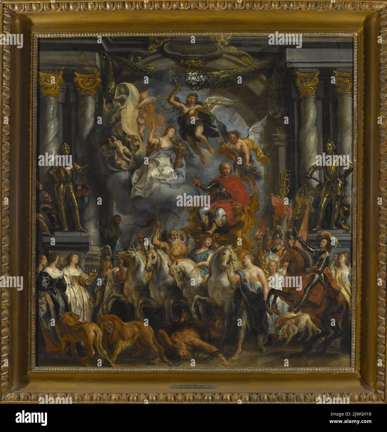Triumph von Friedrich Heinrich, Prinz von Oranien. Jordaens, Jacob I. (1593-1678), Maler Stockfoto