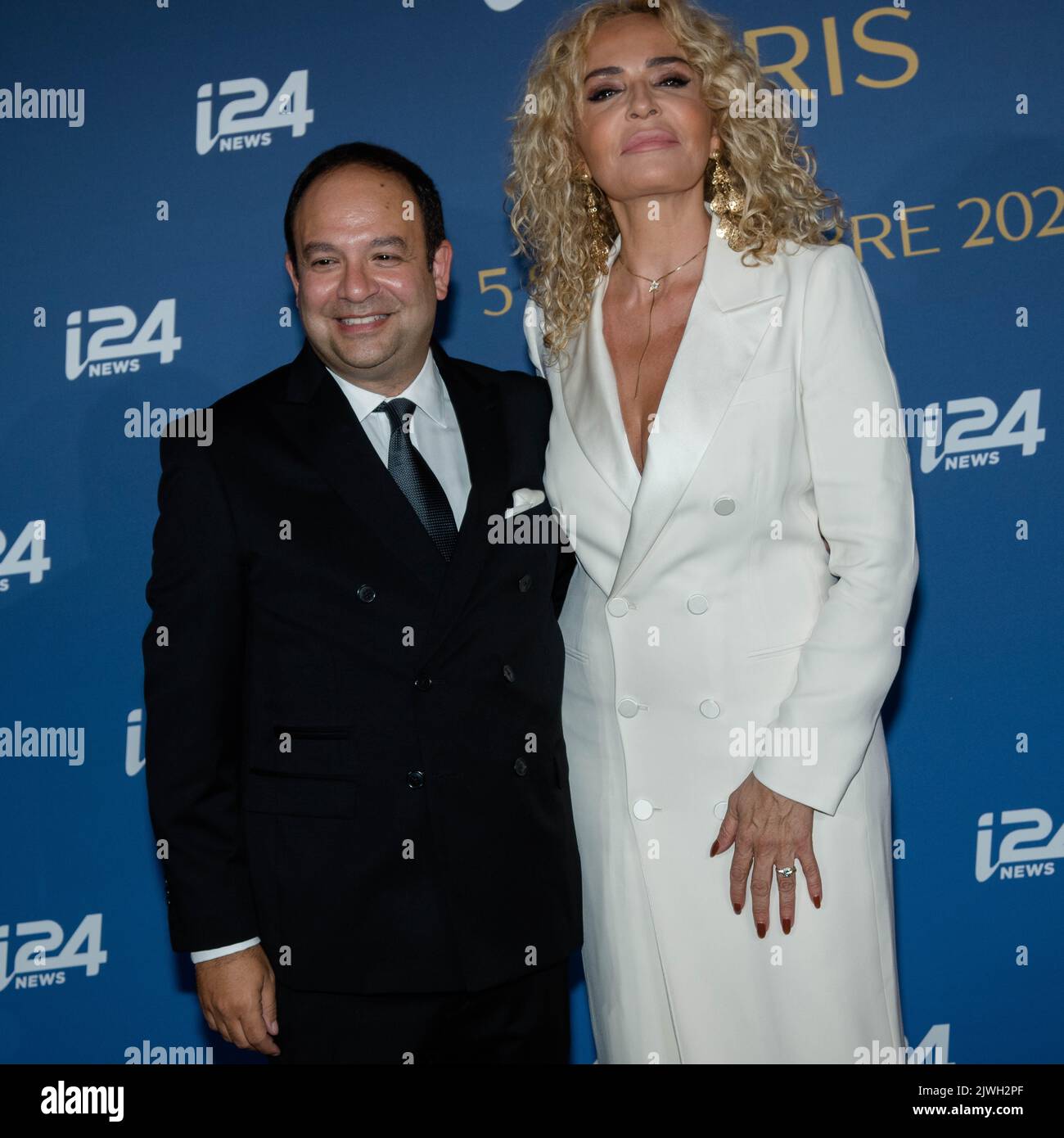 Le Grand Gala d'i24news a eu lieu lundi soir à Paris Frankreich, 05/09/2022. Stockfoto