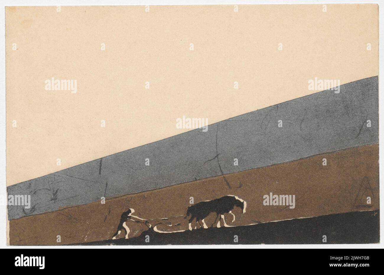 Einladung für prof. J. Wierzyński und seine Familie zum jährlichen Bauernball auf dem Gelände des Garnisonskasinos in Vilnius am 17.. Januar 1931, organisiert vom Bauernkreis der Studenten der Universität Stefan Batory unter der Schirmherrschaft von t????????????????????? . Koło Rolników Studentów Uniwersytetu Stefana Batorego (Wilno ; fl. Ca 1919-1939), Kaufmann Arbeitgeber Stockfoto