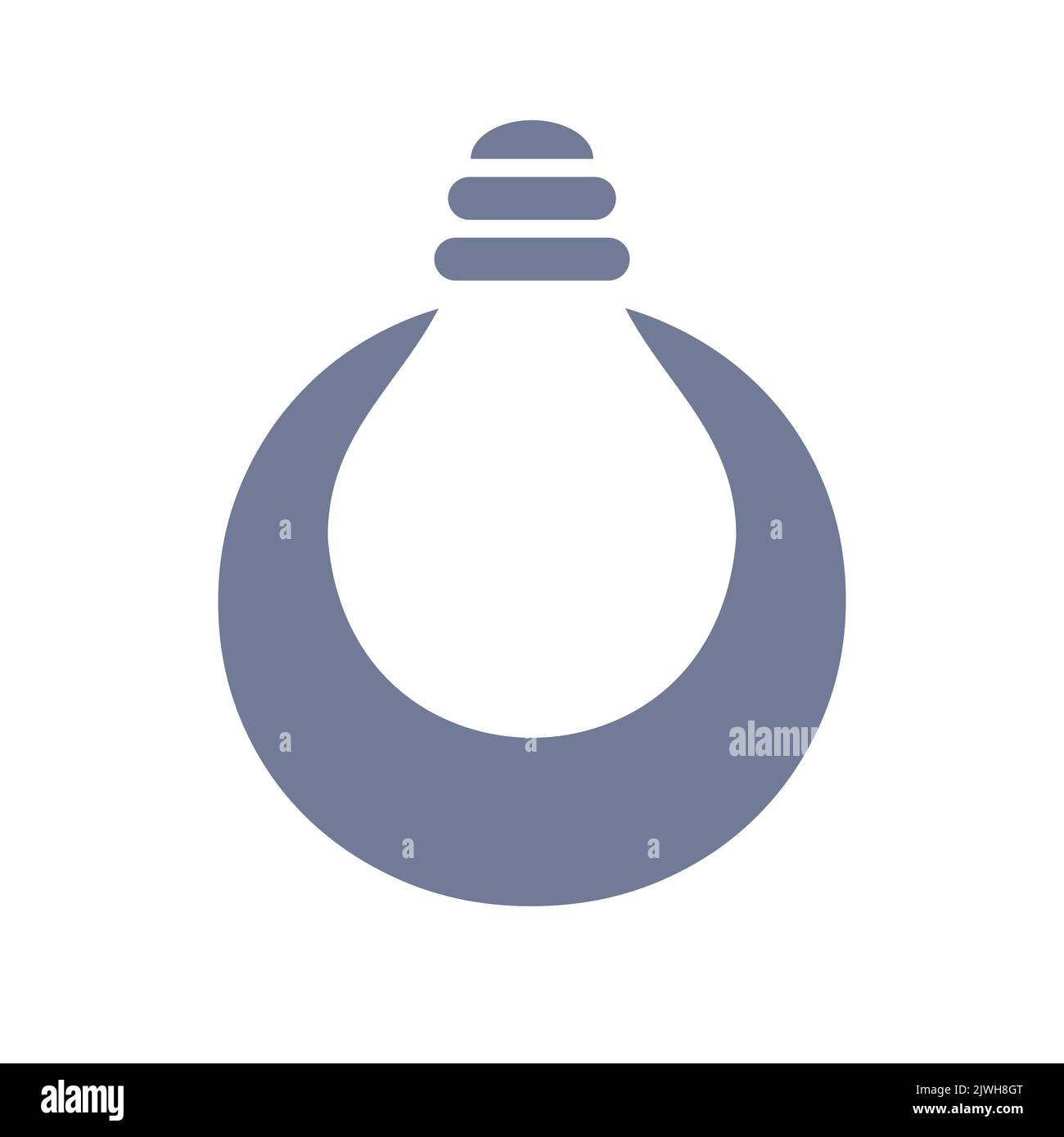 Buchstabe O Electric Logo mit Elektrisches Symbol für die Glühbirne Vektor-Vorlage kombinieren. Symbol Für Das Logo Der Glühlampe Stock Vektor