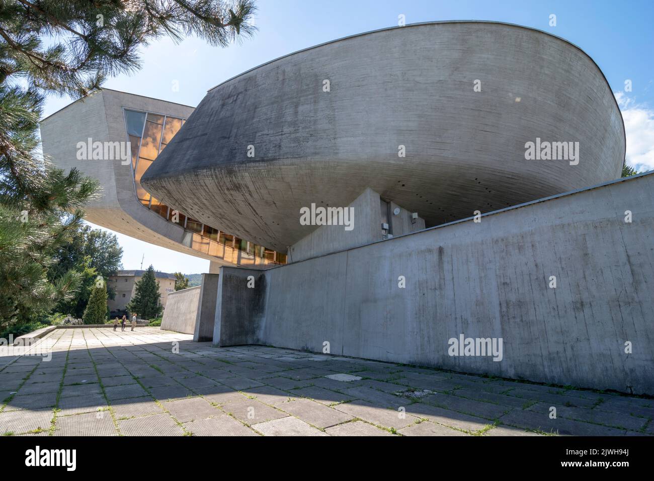 Museum des Slowakischen Nationalaufstandes in Banska Bystrica. Slowakei. Stockfoto