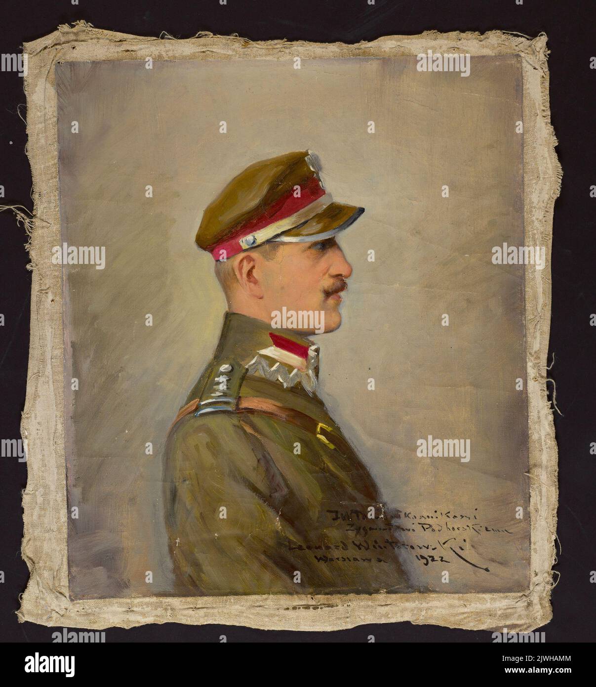 Oberst Zygmunt Podhorski. Wintorowski, Leonard (1886-1927), Maler Stockfoto