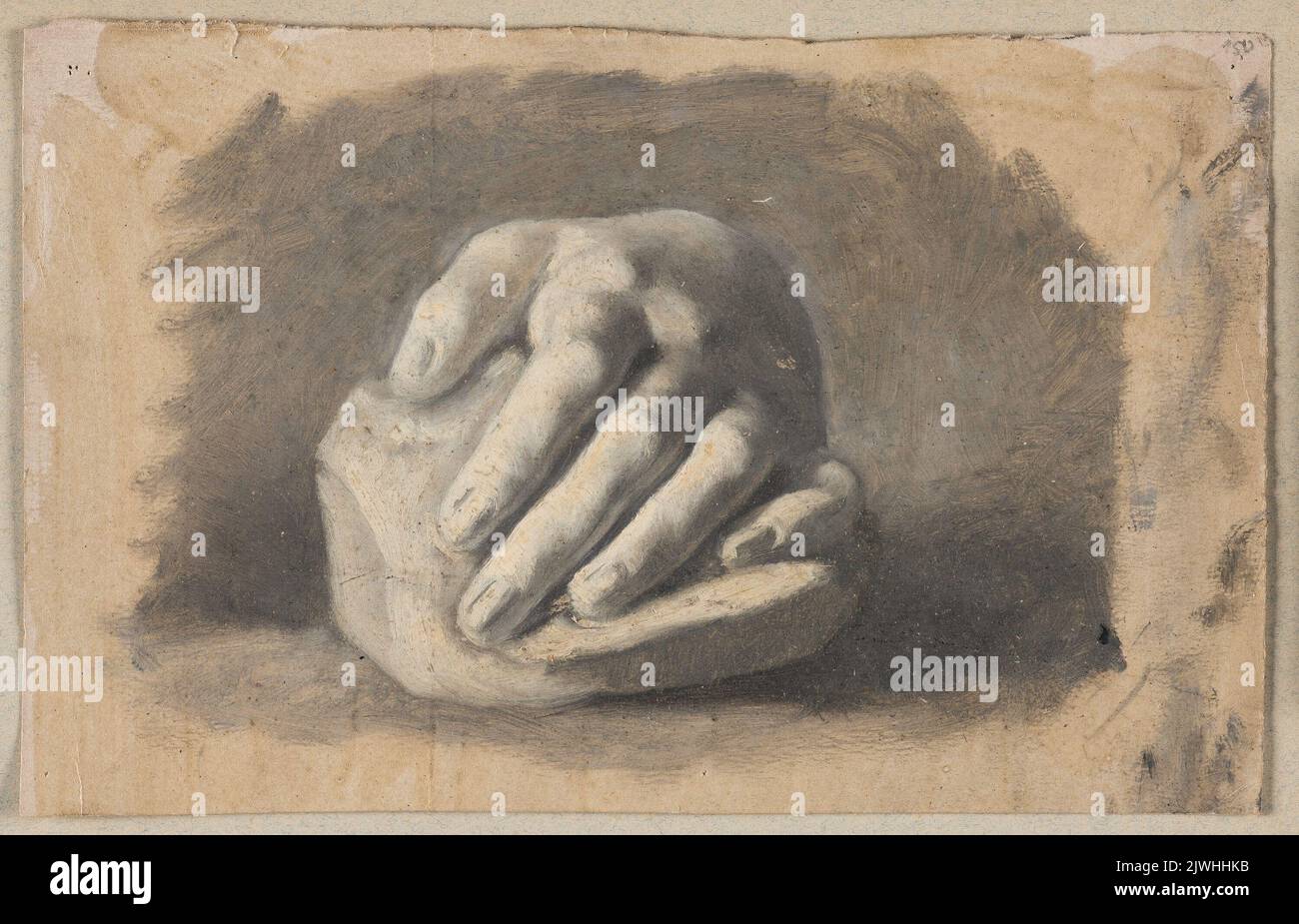 Studieren einer Hand. Czachórski, Władysław (1850-1911), Maler Stockfoto