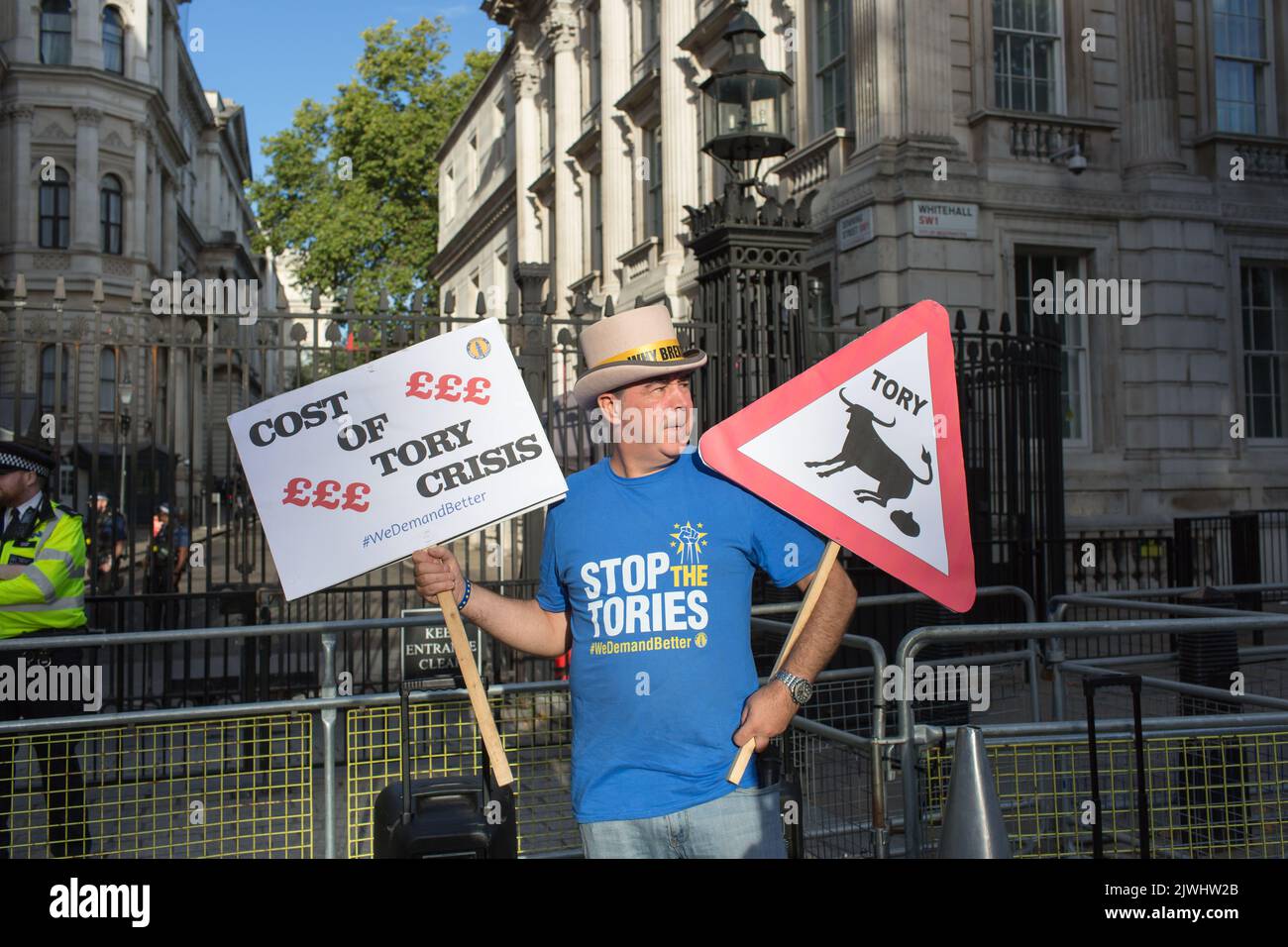 London großbritannien 5. September 2022 STEVE BRAY Old Side Downing Street Stockfoto