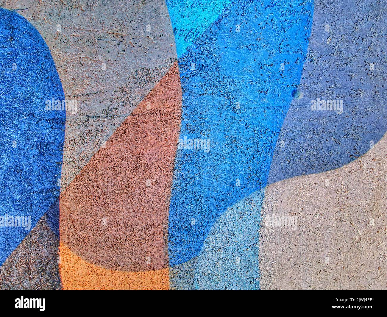 Abstact Malerei in einer Wand. Stockfoto