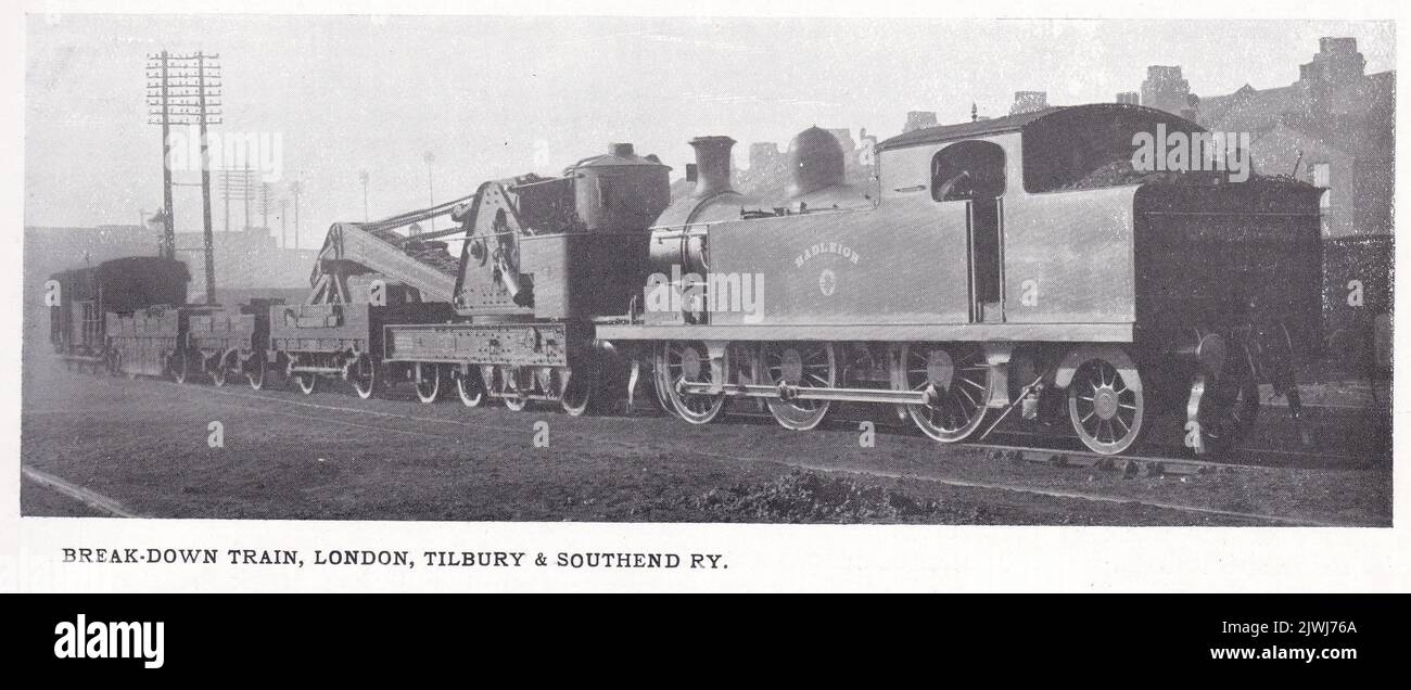 Break Down Train, London, Tilbury & Southend RY. Stockfoto