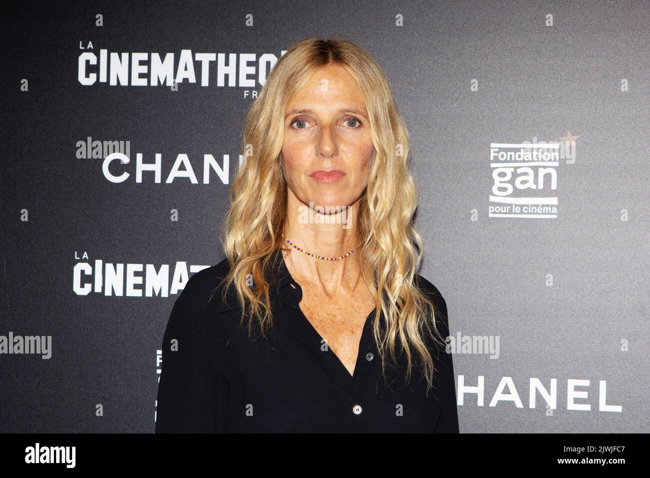 Paris, Frankreich, 5. September 2022, Vorschau auf den Film 'Chronik einer vorübergehenden Affäre', Schauspielerin Sandrine Kiberlain, François Loock/alamy Stockfoto