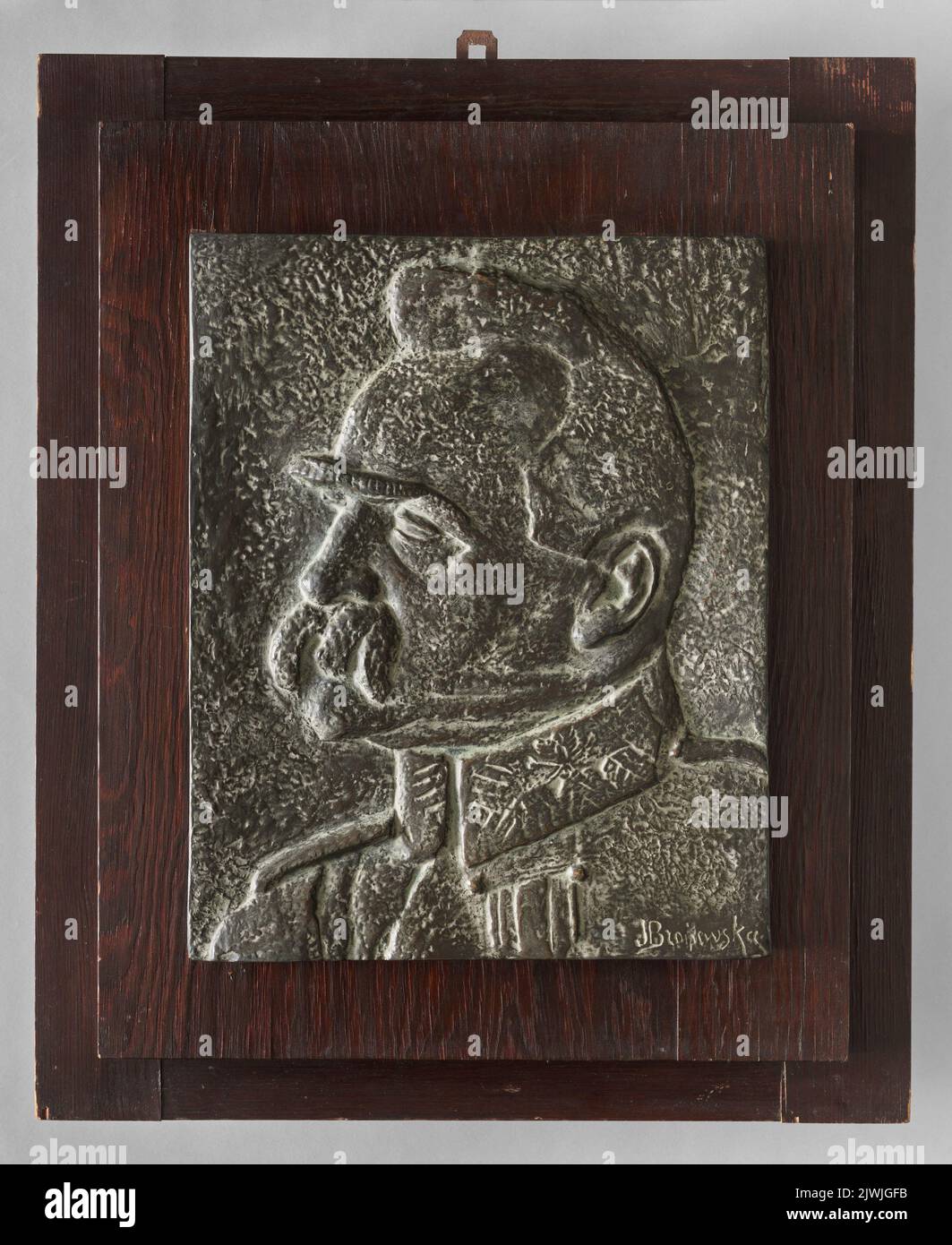 Portret Józefa Piłsudskiego. Broniewska, Janina (1886-1947), Bildhauerin Stockfoto