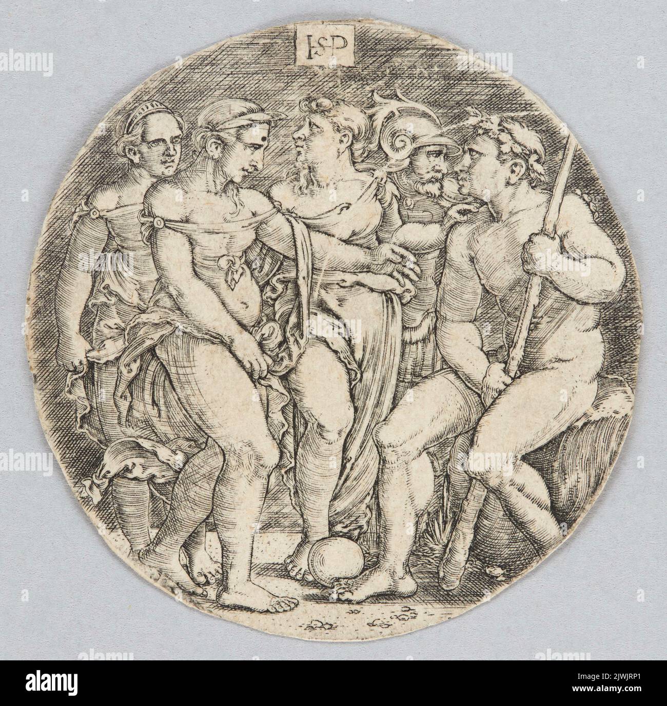 Das Urteil von Paris. Beham, Sebald (1500-1550), Grafiker Stockfoto