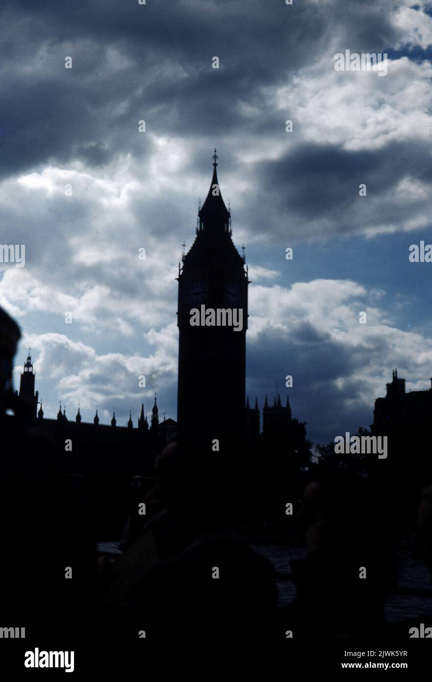 Big Ben Houses of Parliament, London England Foto von Tony Henshaw Archive Stockfoto