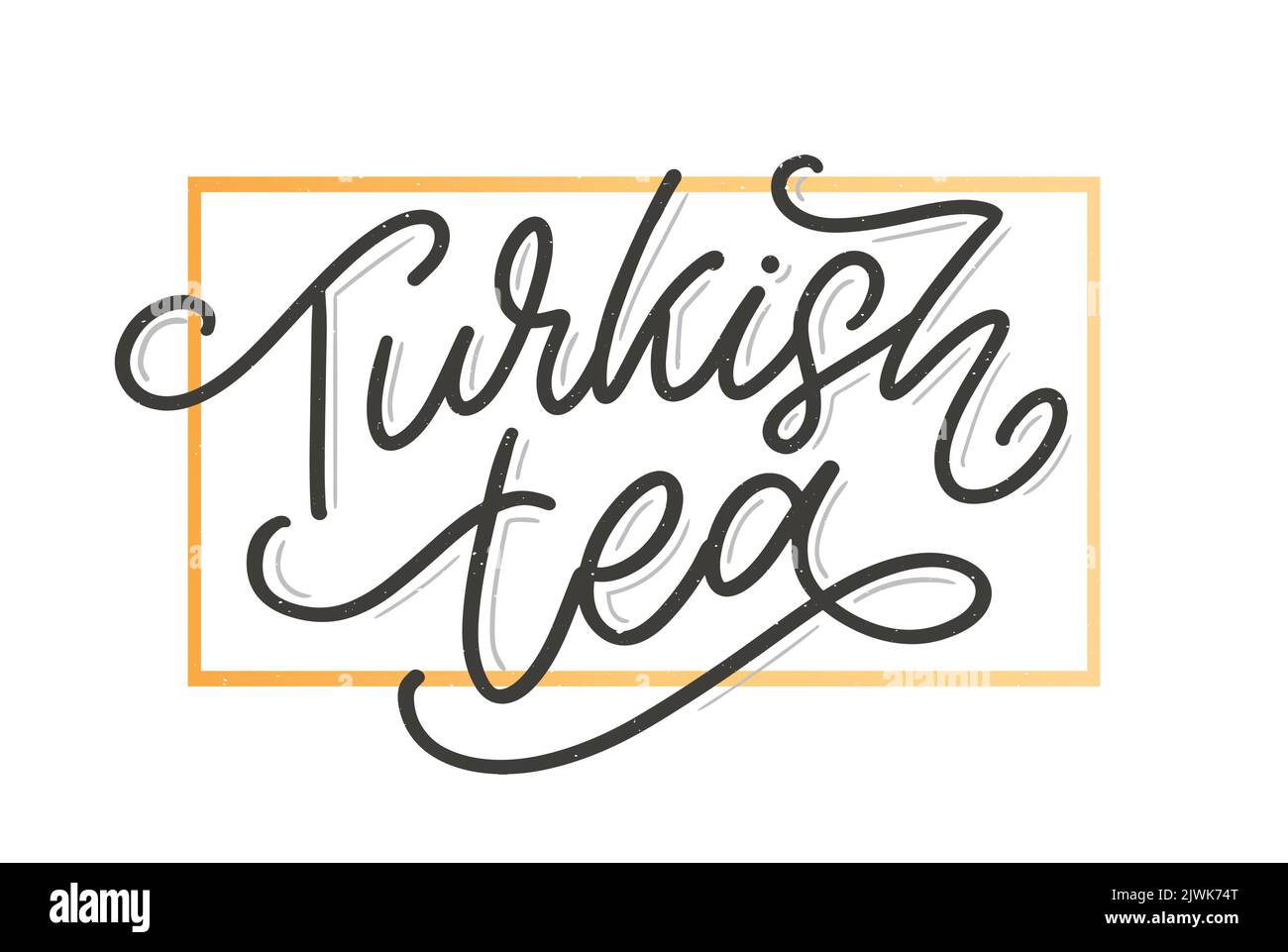 Türkische Traditionen der Teezeremonie. Teezeit. Dekorative Elemente für Ihr Design. Vektor-Illustration mit orientalischen Tasse Stock Vektor