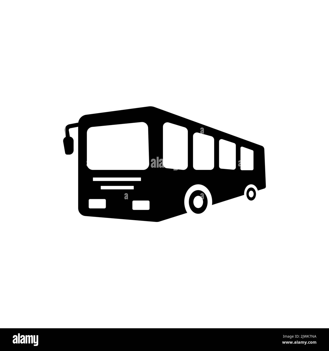 Bus Symbol Vektor-Zeichen isoliert für Grafik-und Web-Design. Bus Symbol Vorlage Farbe editierbar auf weißem Hintergrund. Stock Vektor