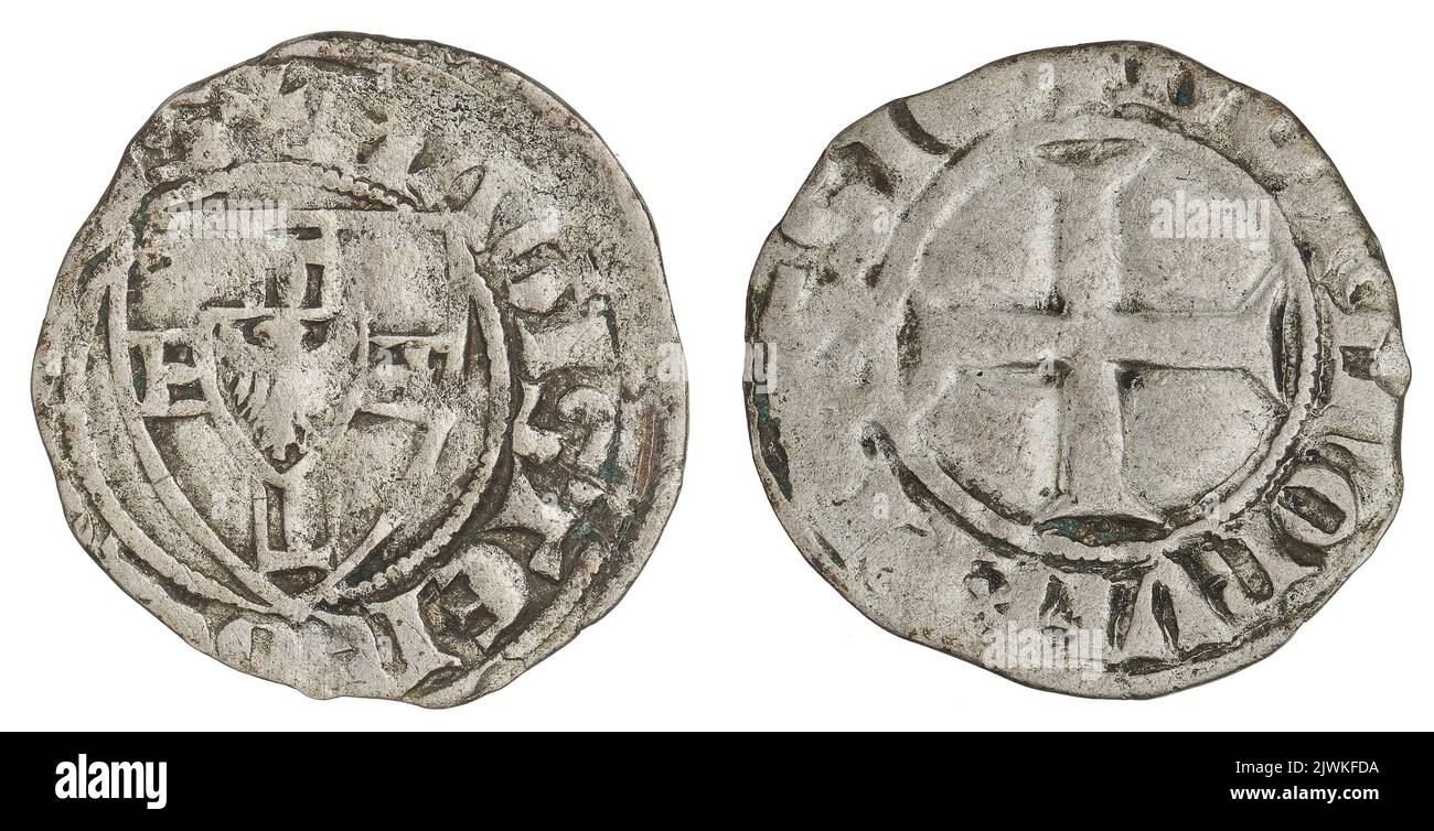 Querstritten. Zakon krzyżacki (1190-), Emittent, Winrych von Kniprode (wielki mistrz ; 1351-1382), Großmeister Stockfoto