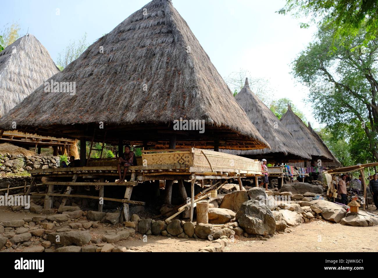 Indonesia Alor Island - Takpala Traditional Village Stockfoto