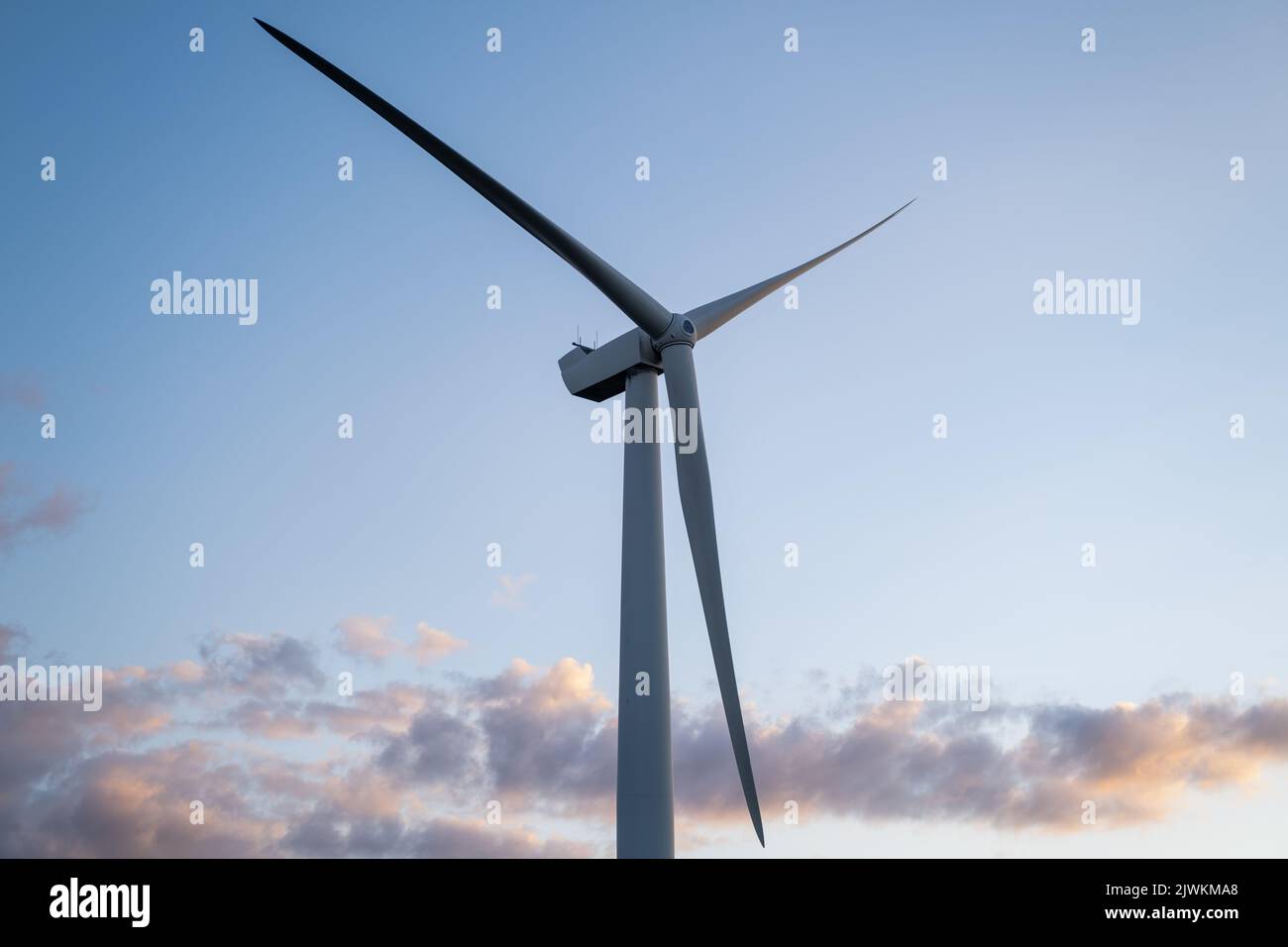 Windturbinen in Hartlepool, England. VEREINIGTES KÖNIGREICH. Stockfoto