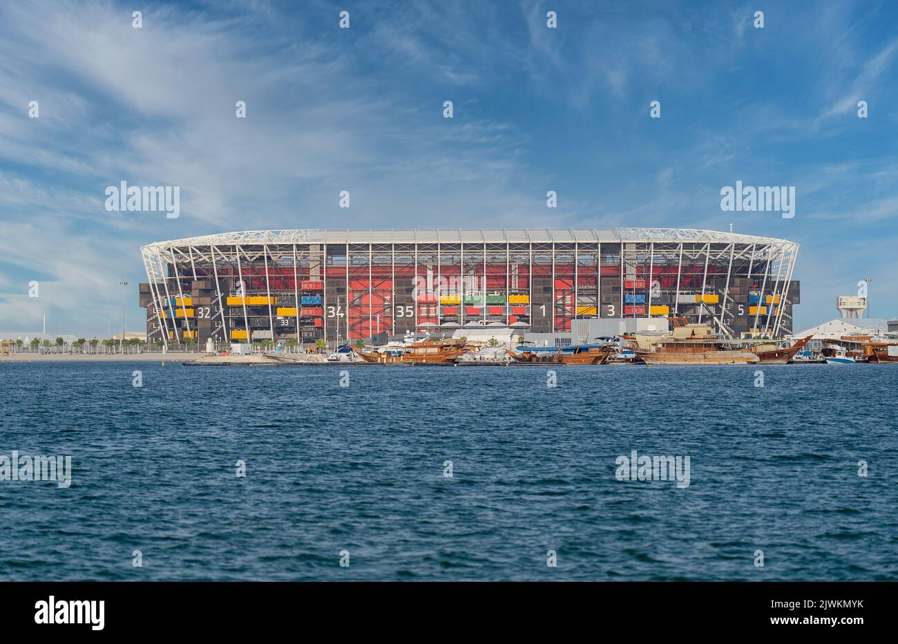 Doha, Katar 6. September 2022 Das Stadion 974, früher bekannt als