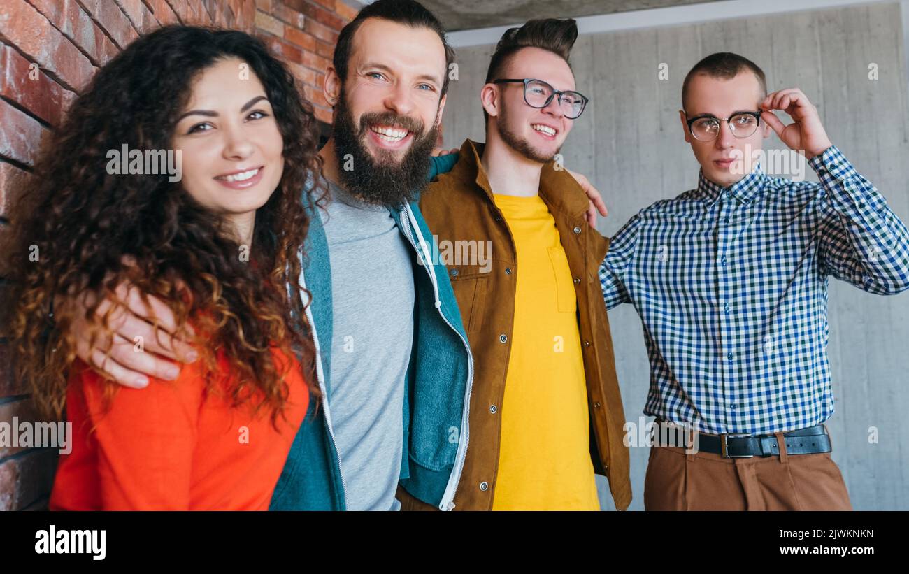 Gleichstellung Diversity Inklusion erfolgreiche Teamarbeit Stockfoto