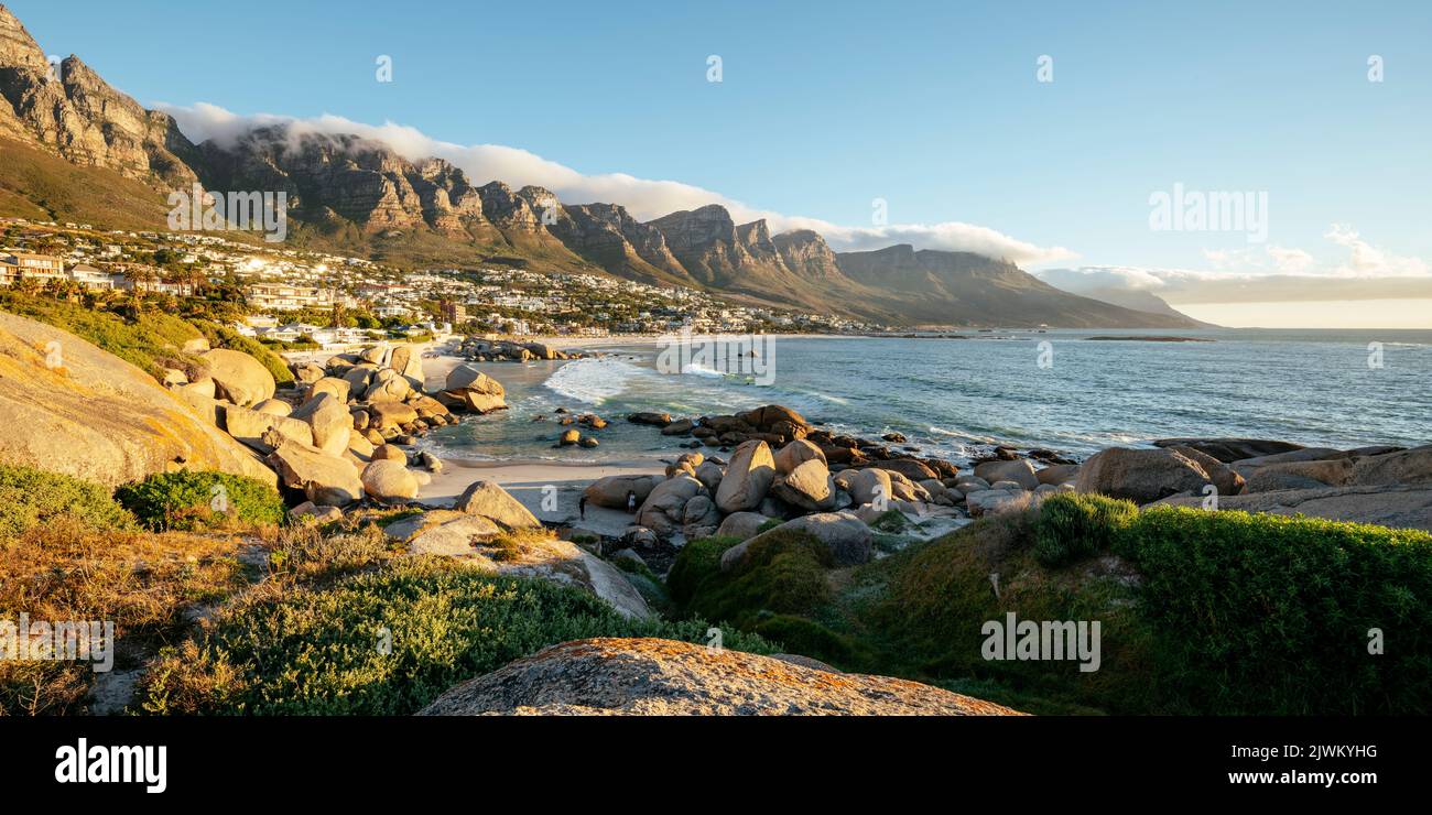 Camps Bay, Cape Town, Western Cape, Südafrika Stockfoto