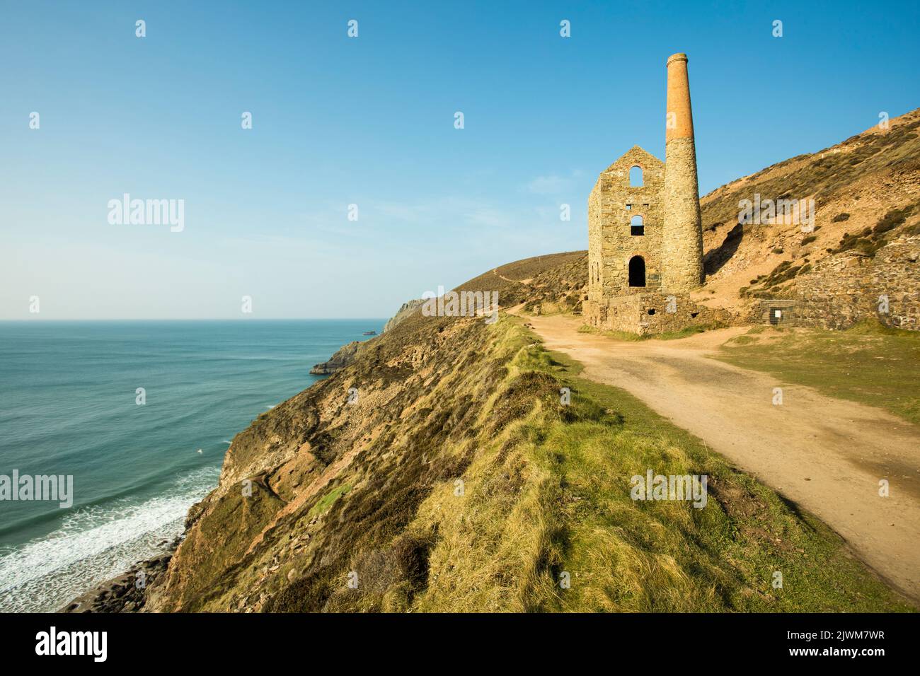 Die Ruinen der Wheal Coates, Cornwall, England, Vereinigtes Königreich Stockfoto