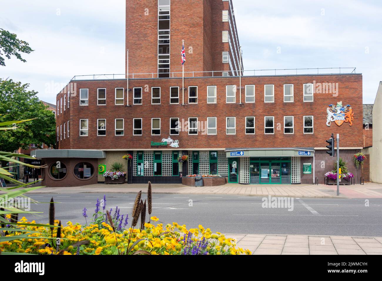 Tamworth Borough Council, Marmion House, Lichfield Street, Tamworth, Staffordshire, England, Vereinigtes Königreich Stockfoto