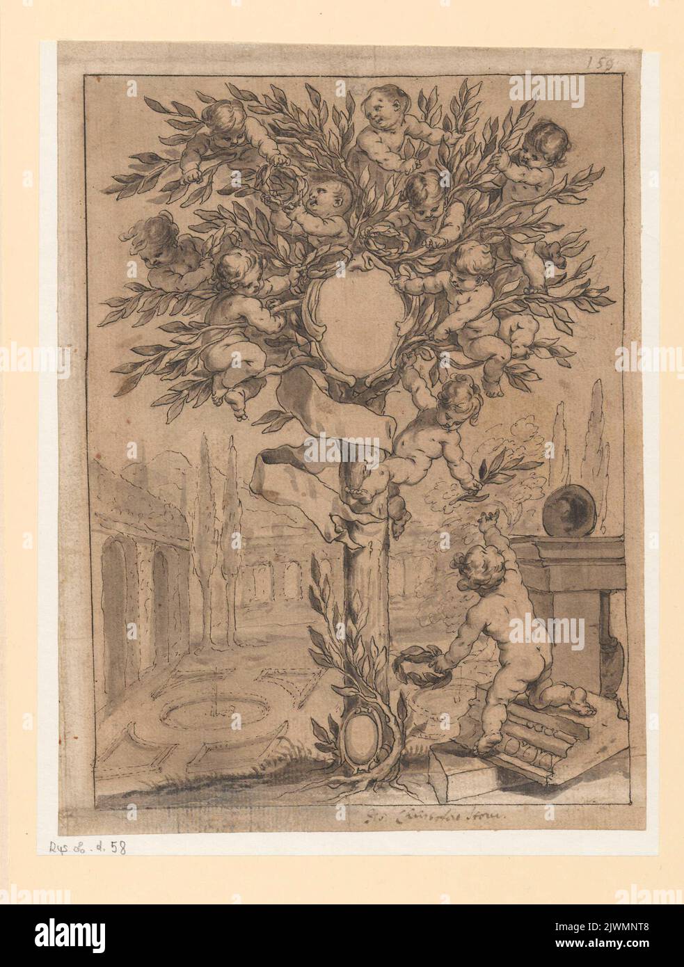 Sogenannter Hochzeitsbaum. Storer, Johann Christoph (um 1611-1671), Zeichner, Karikaturist Stockfoto